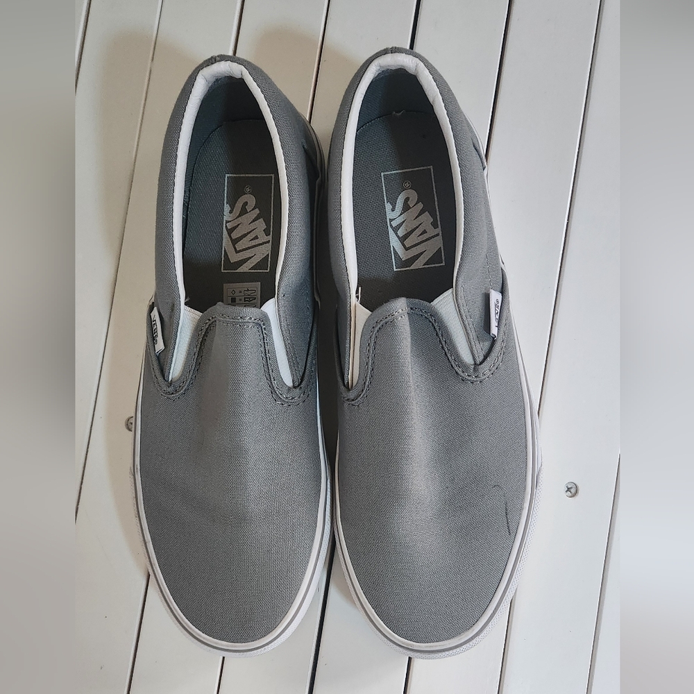 Vans Unisex Classic, Gray Casual Shoes Sneakers Size 7men's 8.5women's